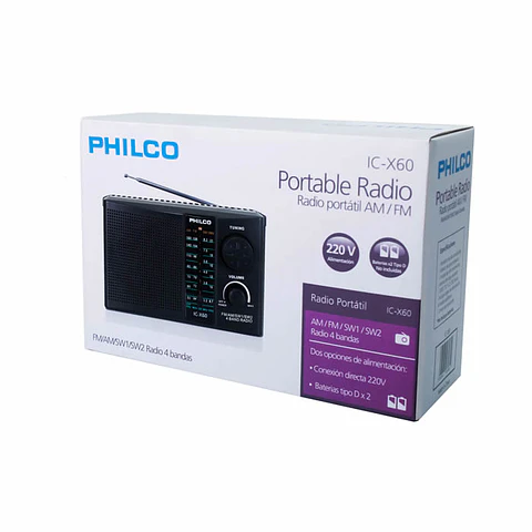 Radio Am Fm Sw1 Philco 4 Bandas 220v ICX60