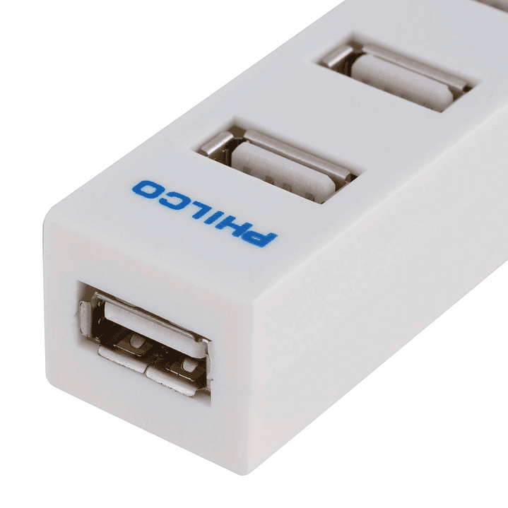 Mini Hub USB 2.0 Philco Blanco 4p 4