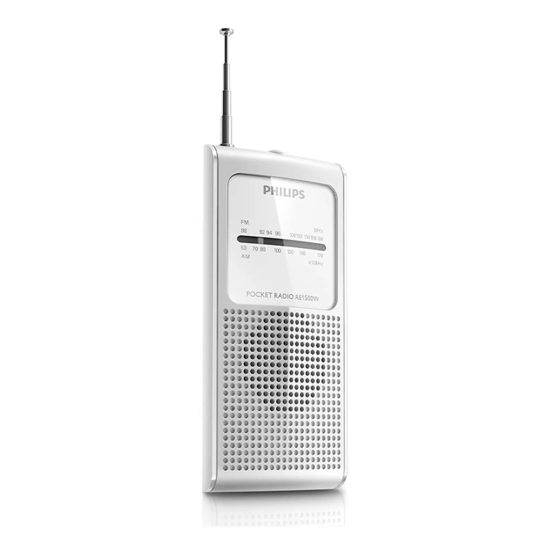 Radio Portatil Philips de Bolsillo AM FM Blanca 3