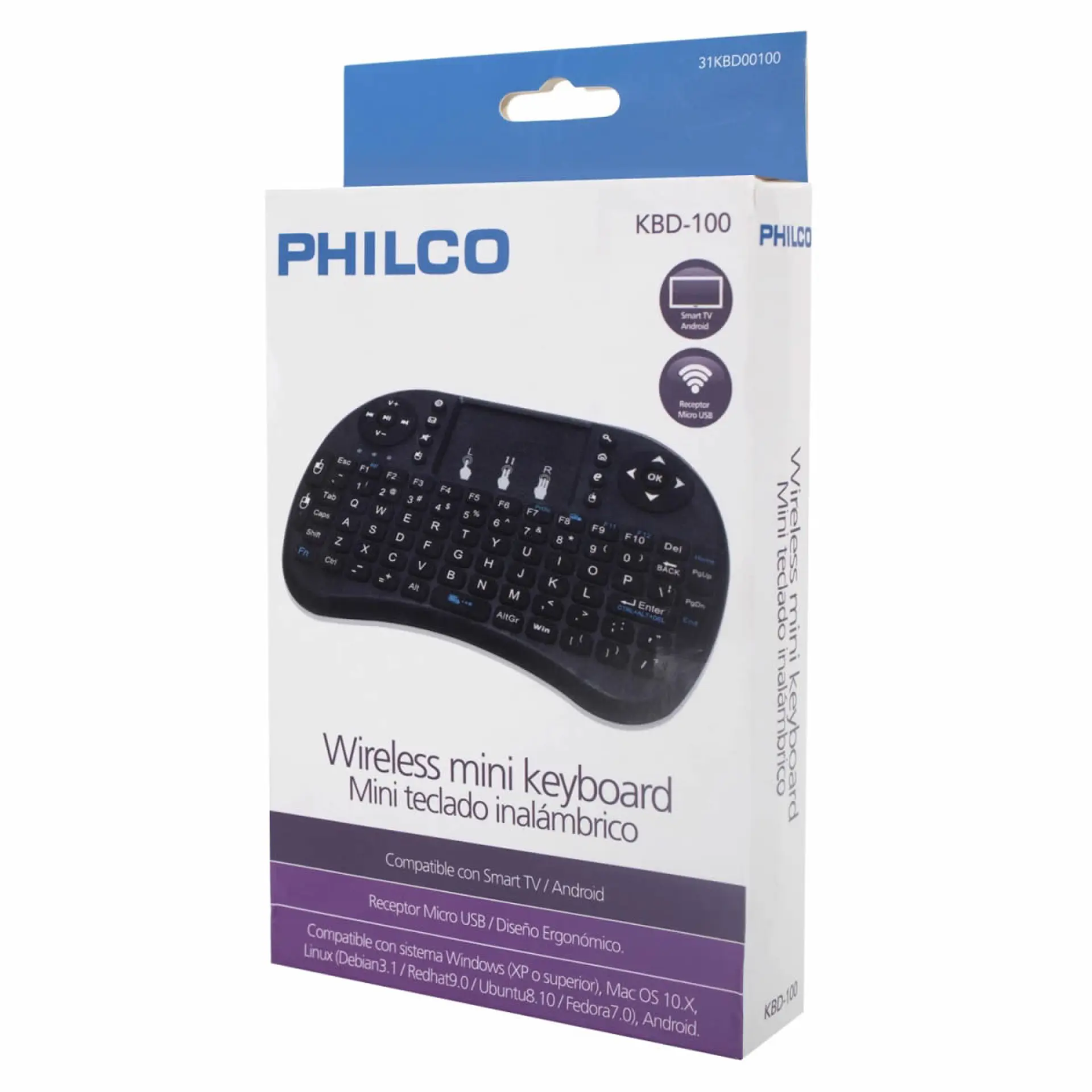 Teclado Touchpad Inalambrico Smart Tv Philco 2