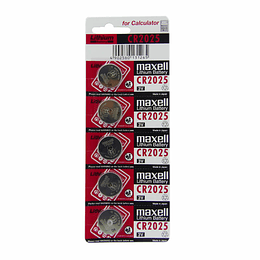 Pack 5 Pilas Cr 2025 Maxell Lithium