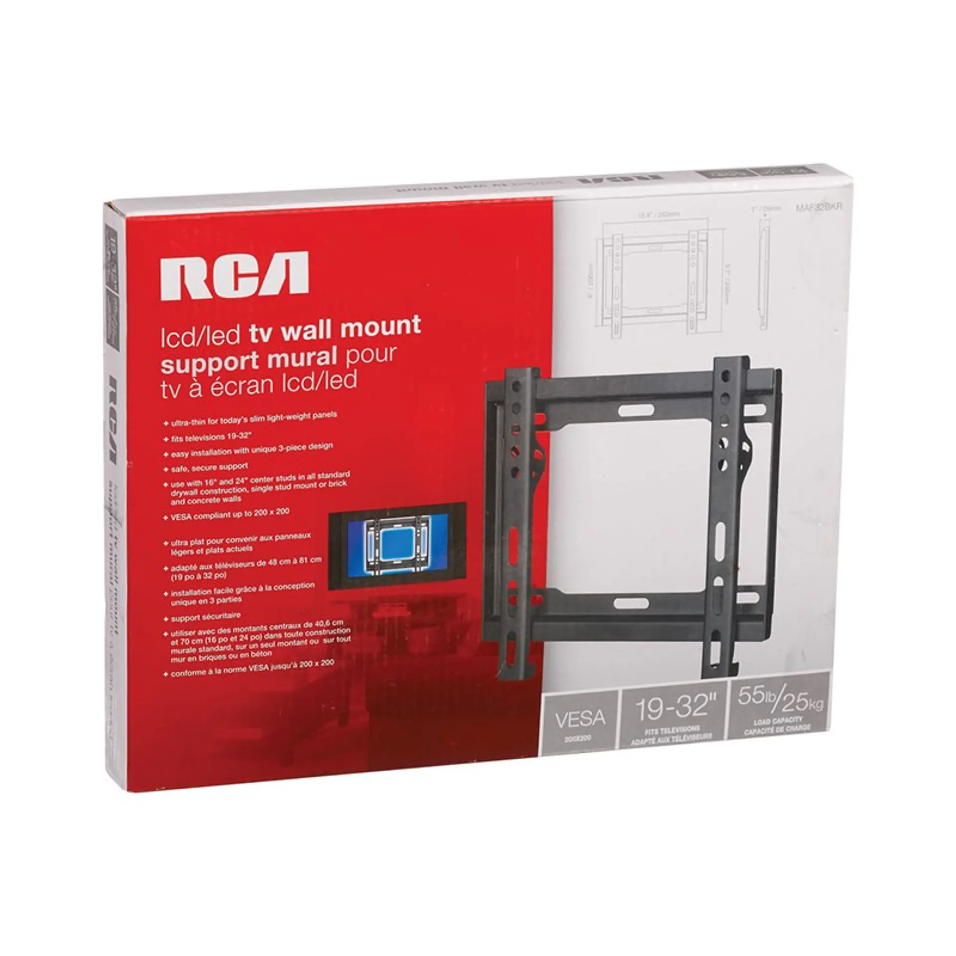 Soporte TV Led Lcd 19 a 32 RCA Fijo 2