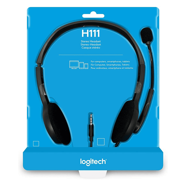 Audifono Stereo Headset Logitech H111 2