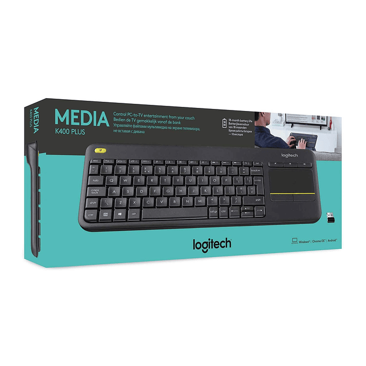 Teclado Inalambrico Logitech K400 Con Touch Pad 2