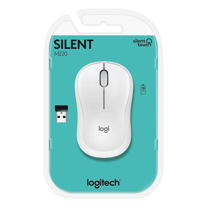 Mouse Inalambrico Logitech M220 Silent Blanco 2