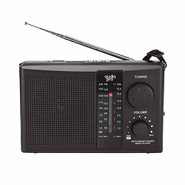 Radio AM / FM Multibandas Recargable a Pilas y Corriente 18R