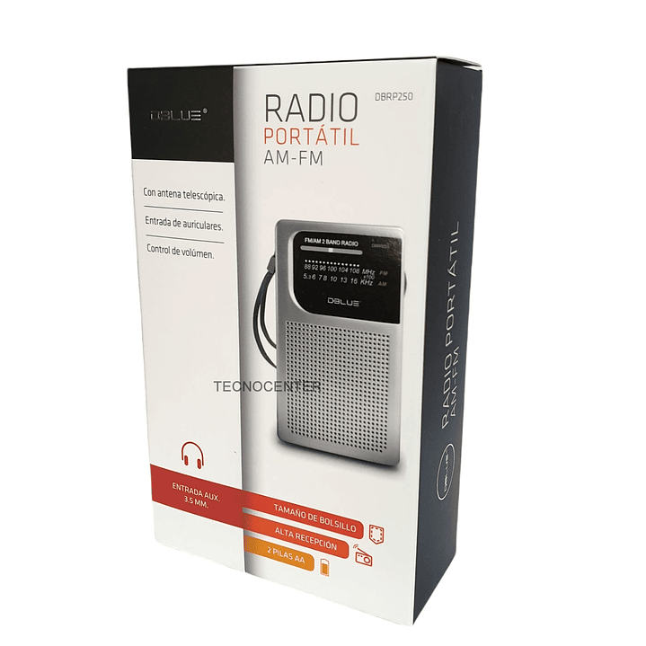 Radio a Pilas Fm/Am Portable de Bolsillo DbLue 2