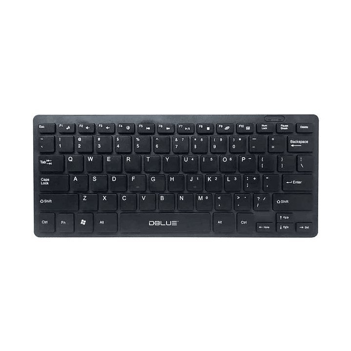 Mini Teclado Usb Dblue Negro Slim Cableado 1