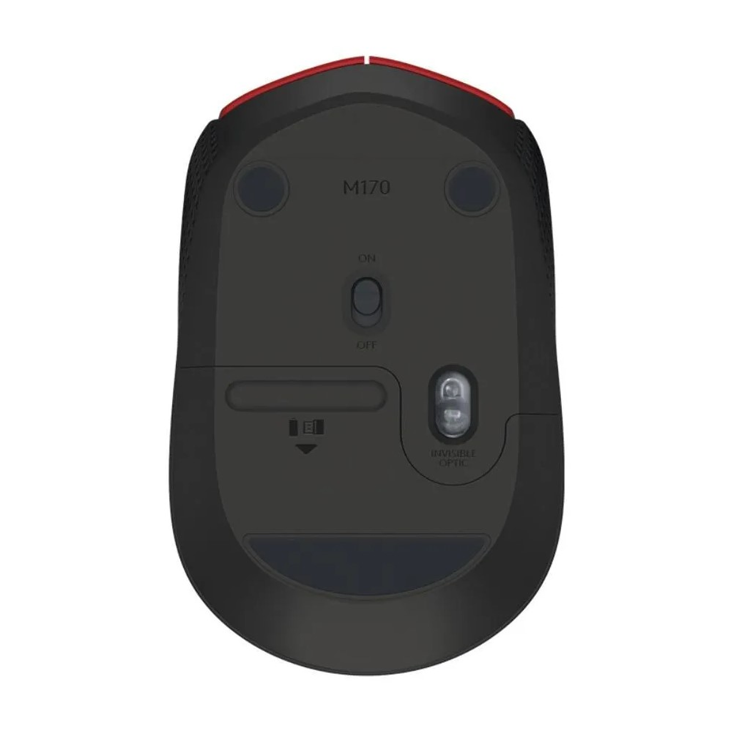 Mouse Inalambrico Logitech M170 Rojo 5