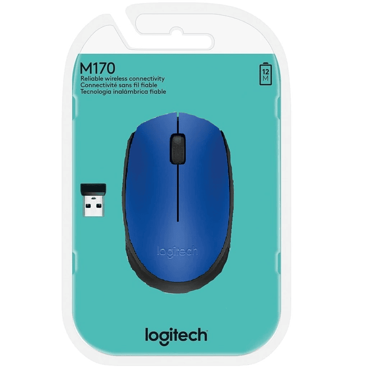 Mouse Inalambrico Logitech M170 Azul 2