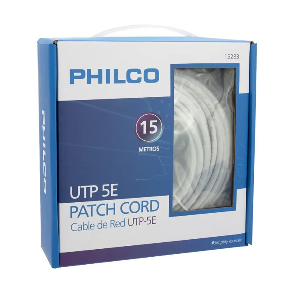 Cable de Red 15 Metros Upt Cat 5e Philco 2