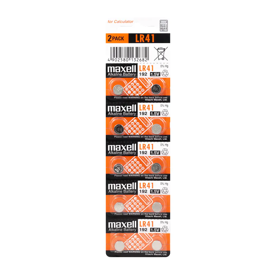 Pack 10 Pilas LR41 AG3 192 Maxell 1