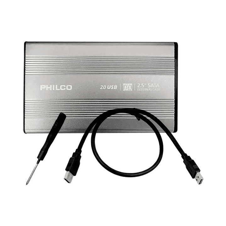 Case Cofre Disco Duro Philco 2.5 Hdd Usb 2.0 3
