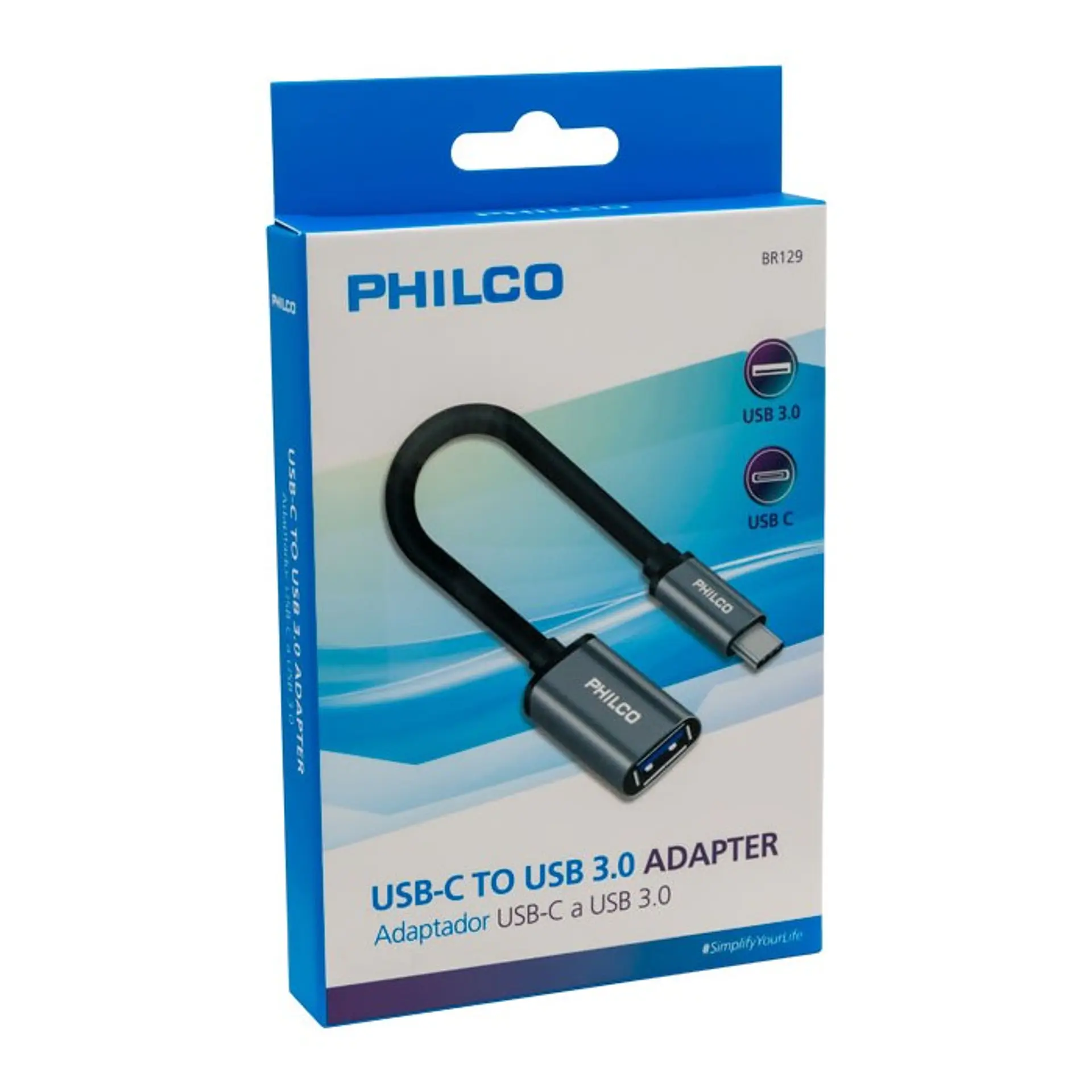 Adaptador Cable USB 3.0 a Tipo C Philco 2