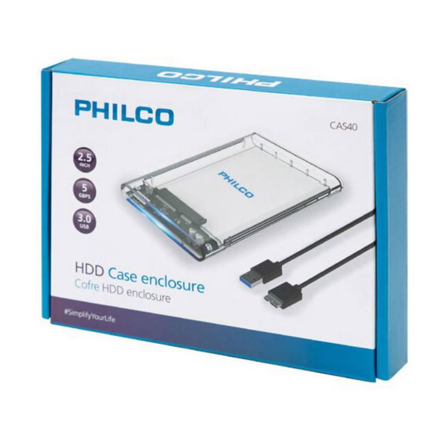 Cofre Case Disco Duro 2.5 Usb 3.0 Philco 2