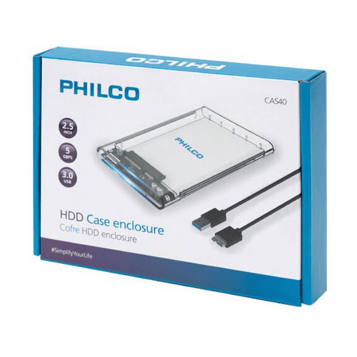 Cofre Case Disco Duro 2.5 Usb 3.0 Philco 2