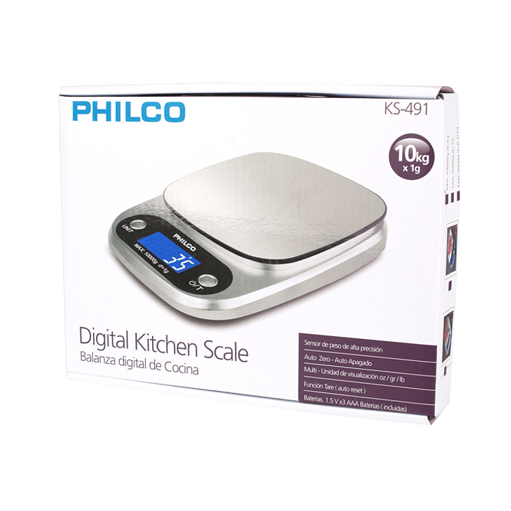 Balanza Pesa Digital 1 Gr a 10 Kg Cocina Philco 2