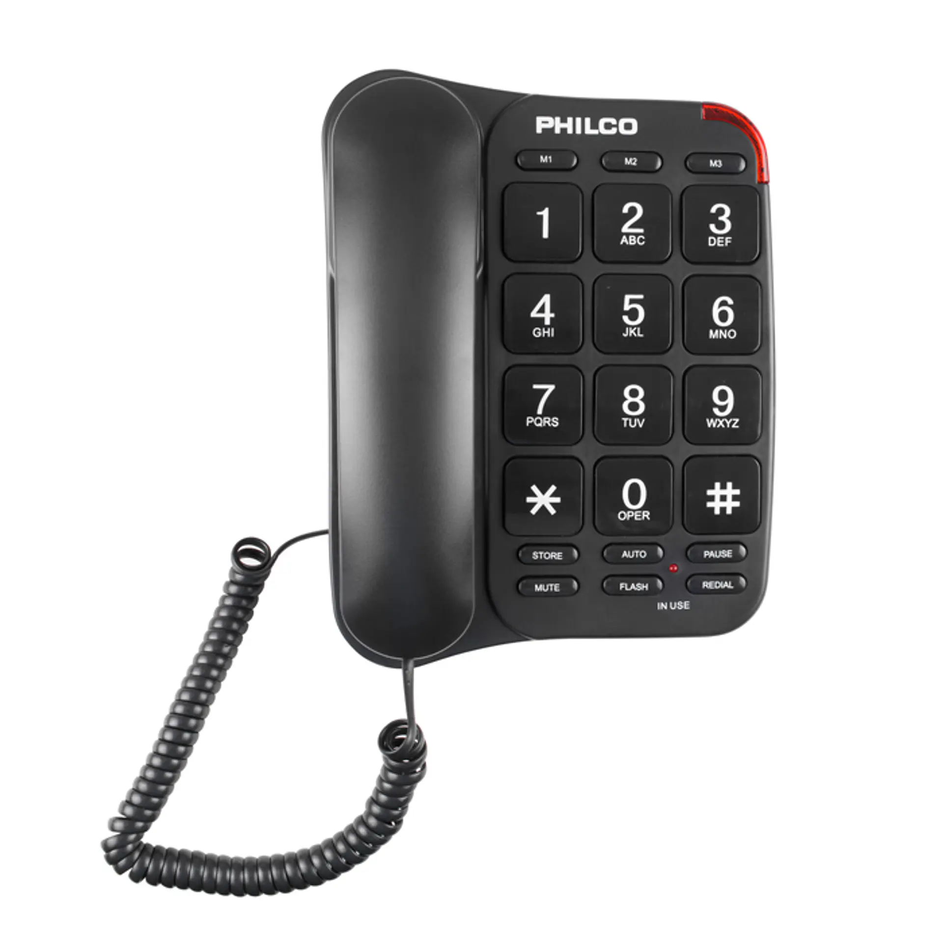 Telefono Fijo Philco Números Grandes Negro 1