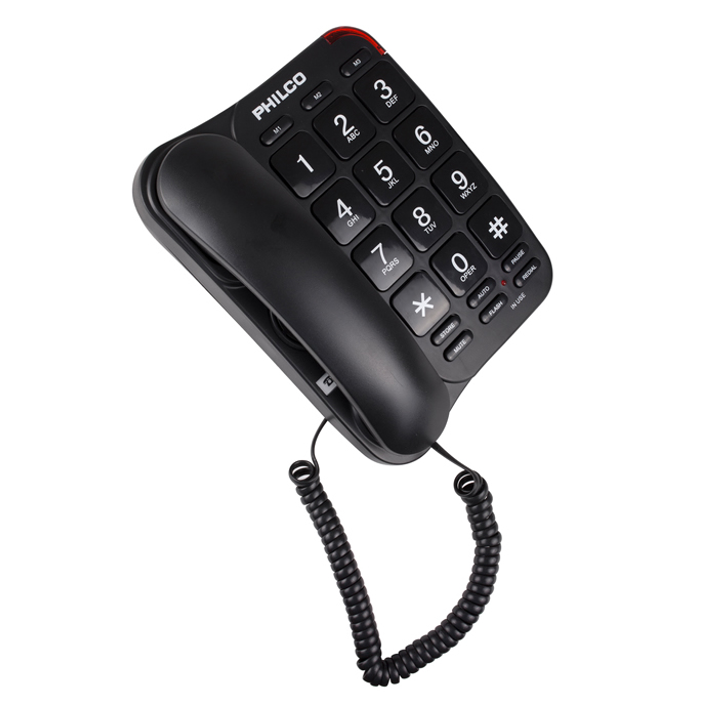 Telefono Fijo Philco Números Grandes Negro 4