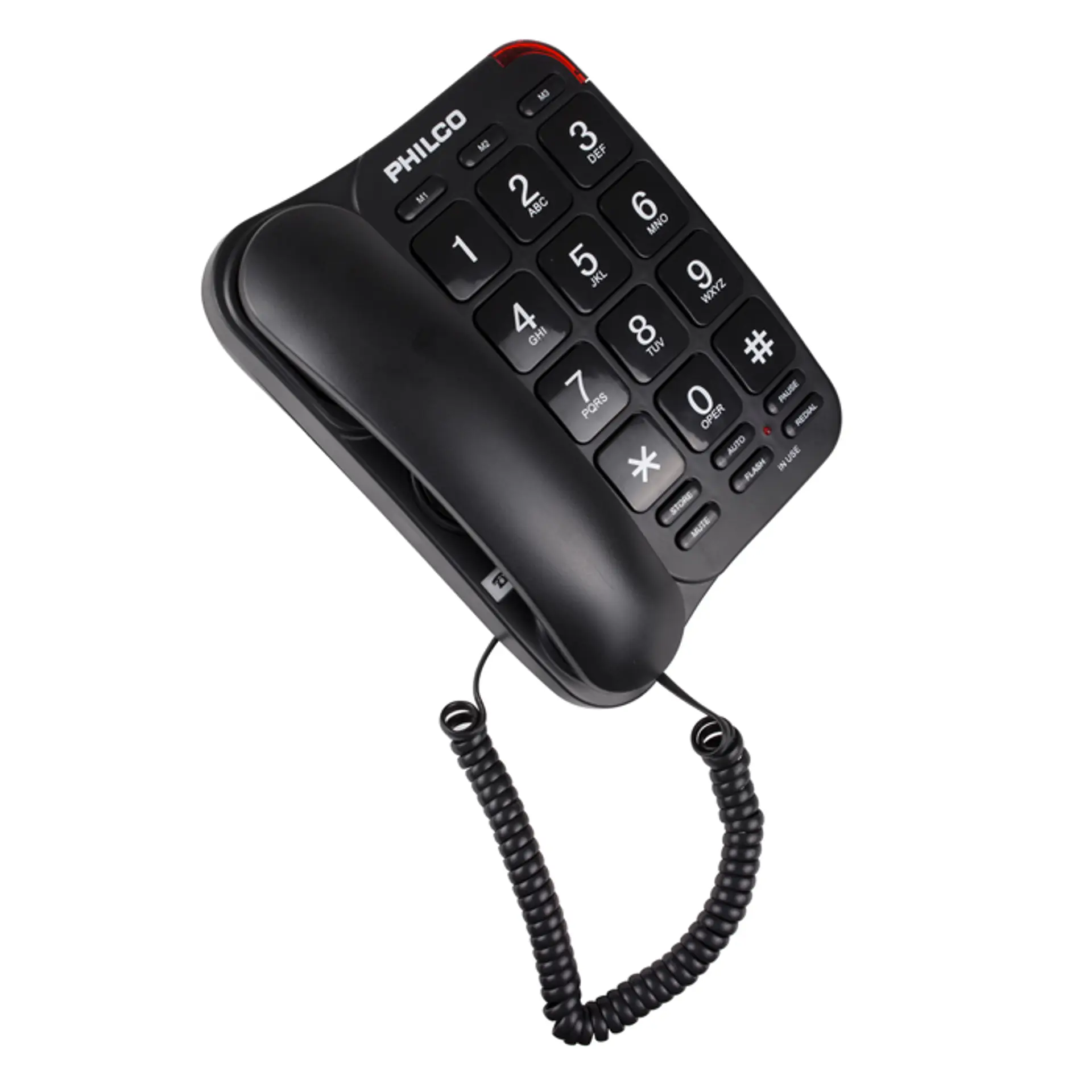 Telefono Fijo Philco Números Grandes Negro 4