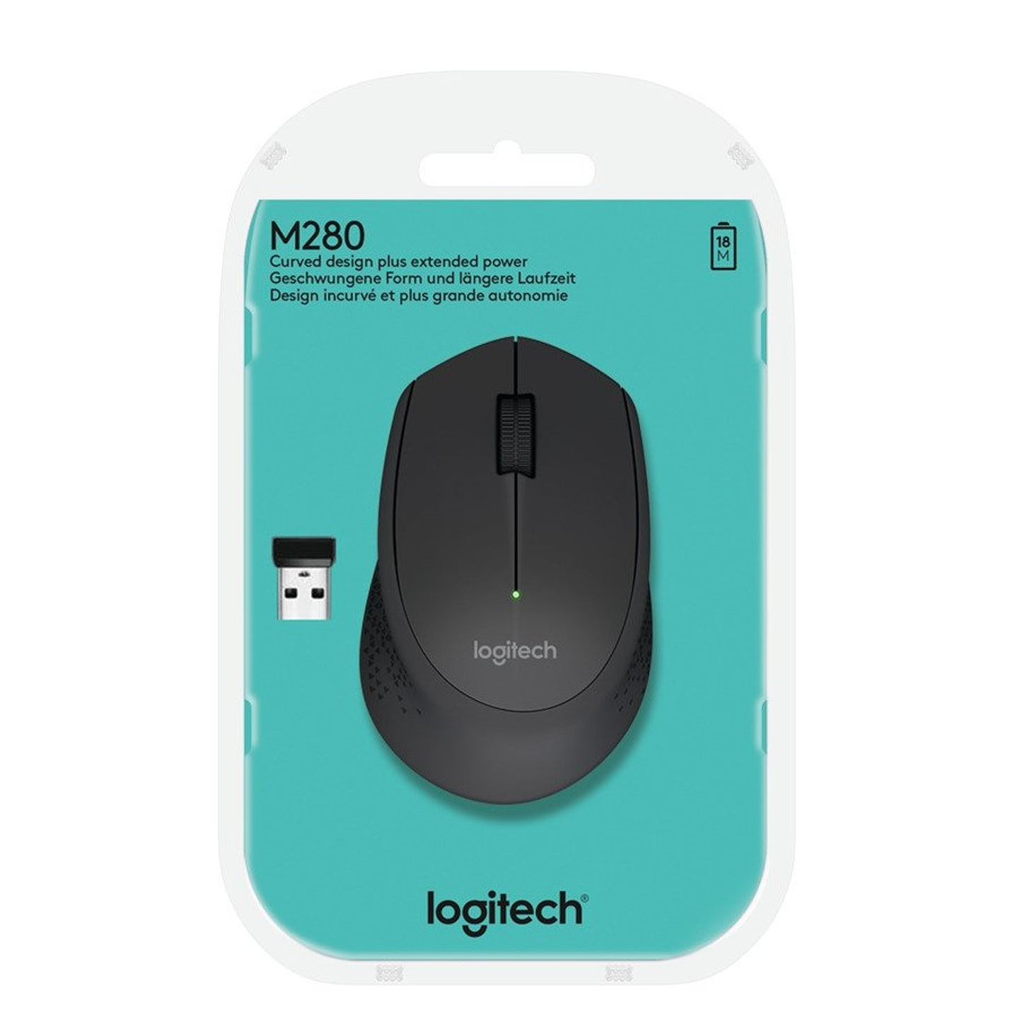 Mouse Inalambrico Logitech M280 Negro 4