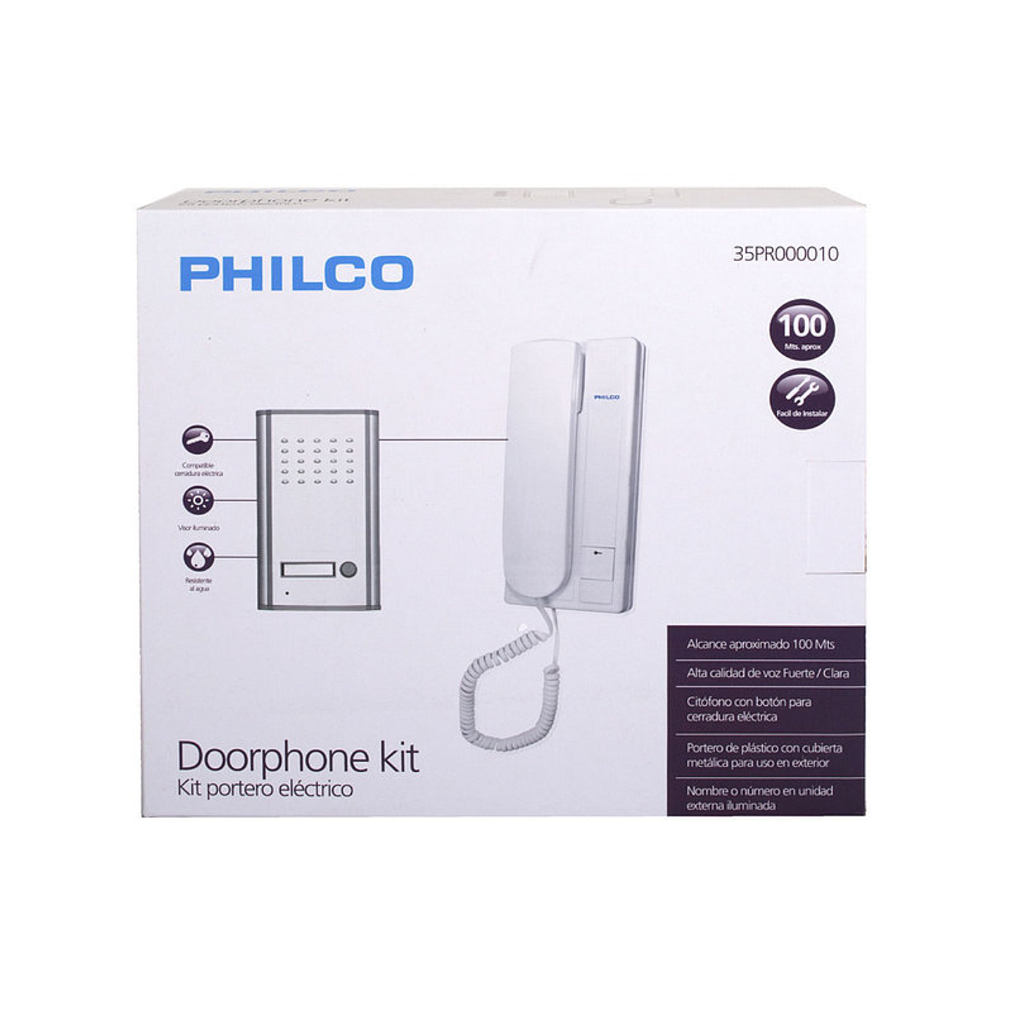 Kit Portero Electrico + Citofono Philco 2