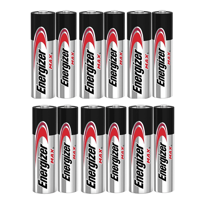 Pack 12 Pilas Energizer Max AA Alcalina Tira 2
