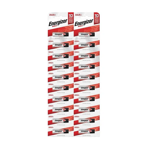 Pack 12 Pilas Energizer Max AAA Alcalina Tira