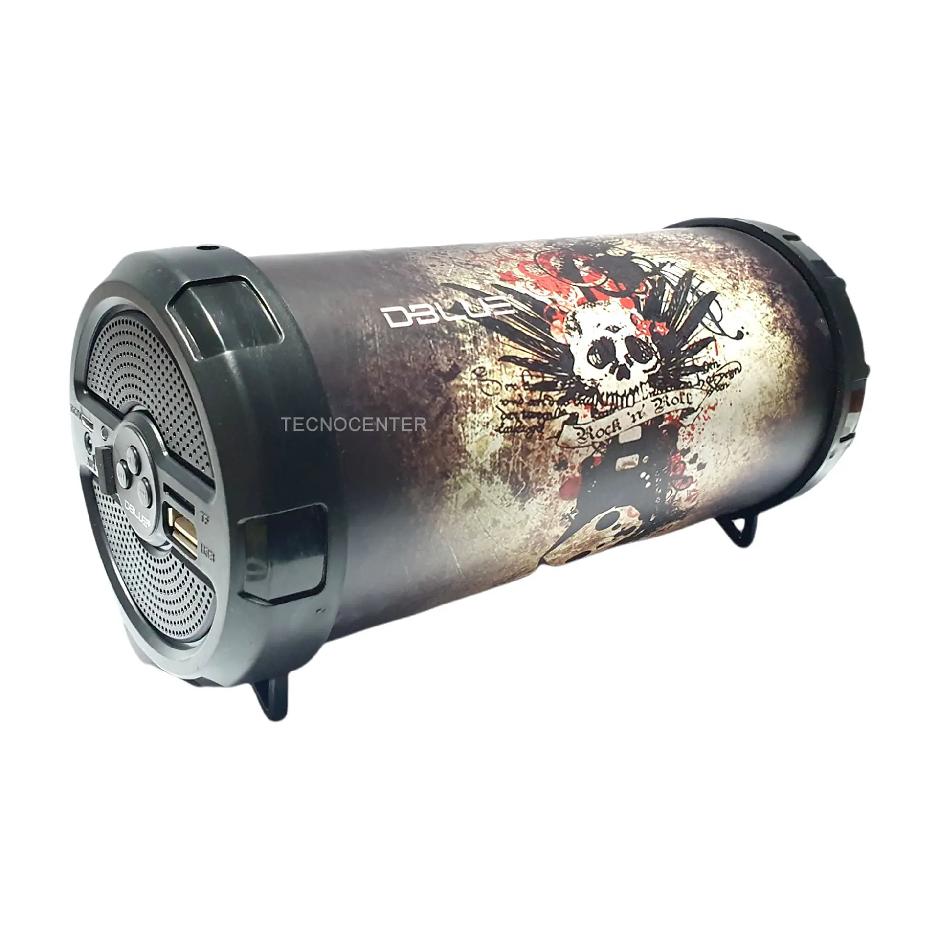 Parlante Mini Bazooka Portable Bt Rock Dblue 10w 1