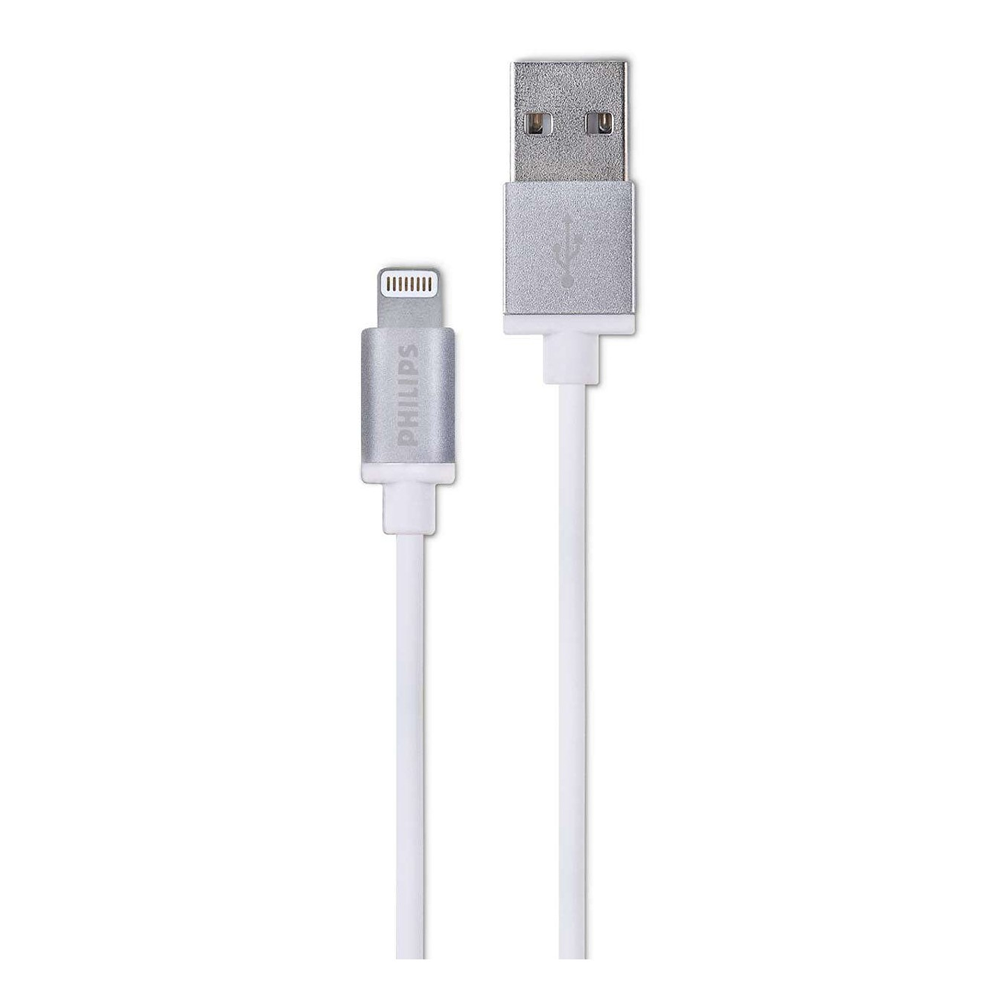 Cable Lightning a USB Philips 1.2m Blanco 1