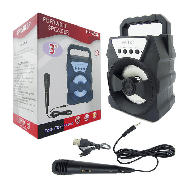 Mini Parlante Bt Karaoke con Microfono 3