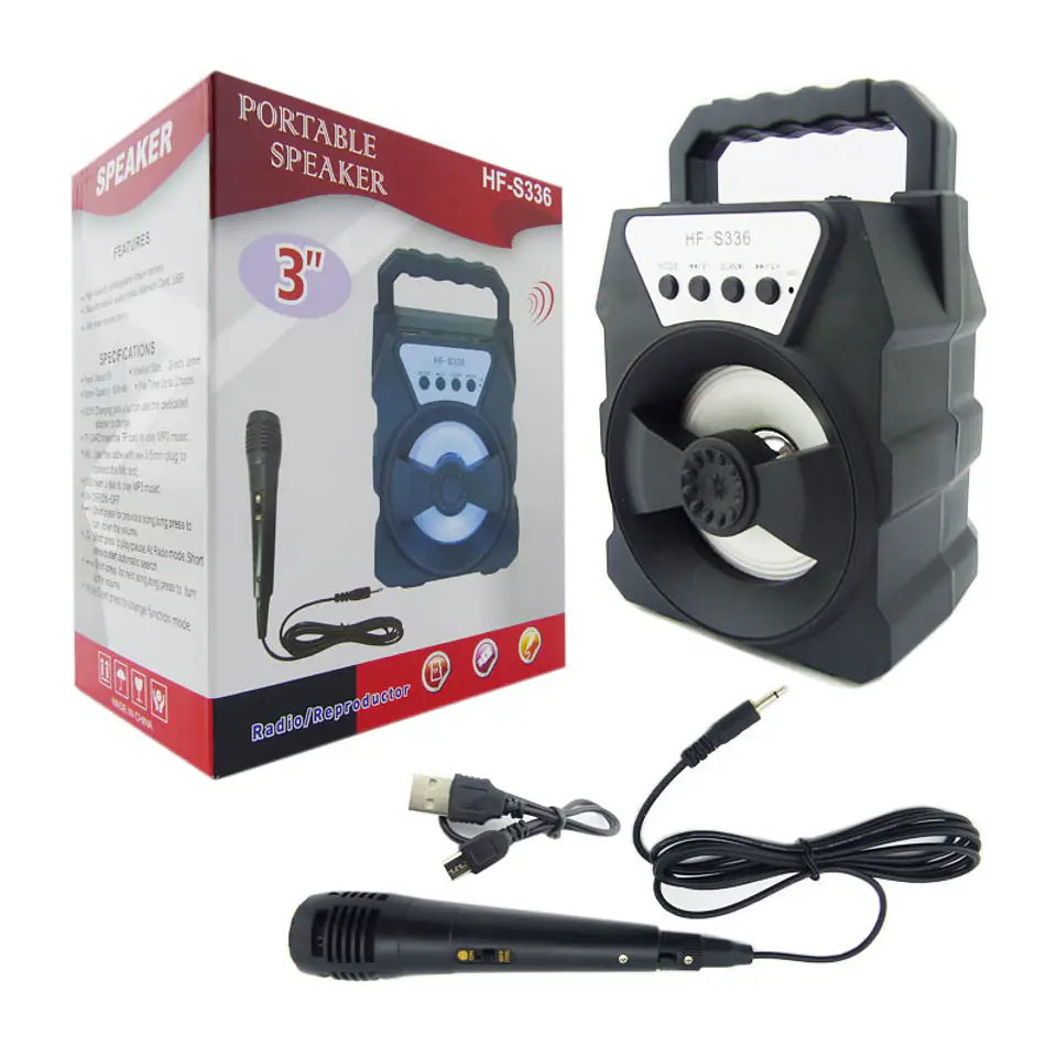 Mini Parlante Bt Karaoke con Microfono 3