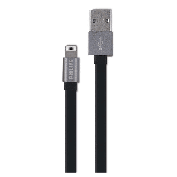 Cable Lightning a USB Philips 1.2m Negro 1