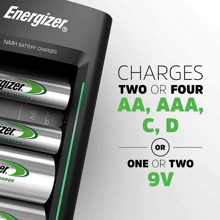 Cargador Energizer Universal Pilas Aa Aaa C D Y 9v 3
