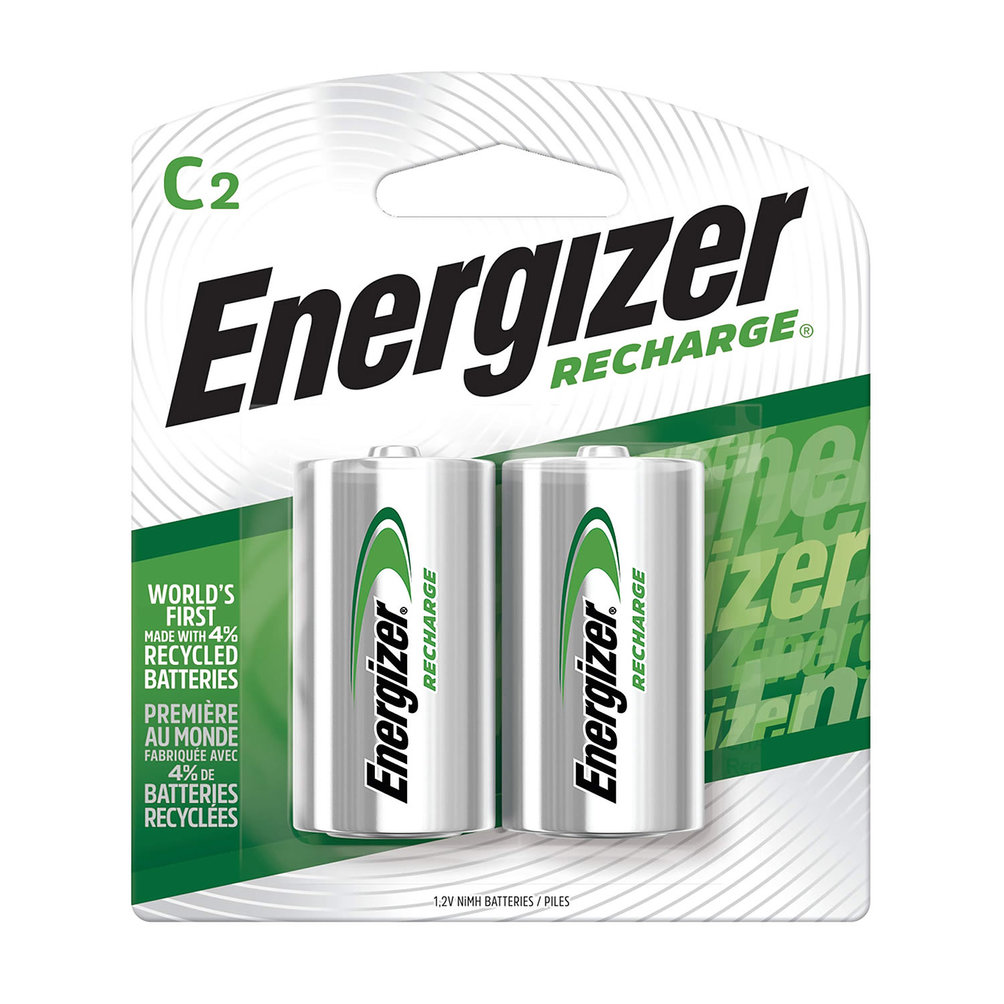 Pack 2 Pilas Recargables C Energizer 2500Mha 1