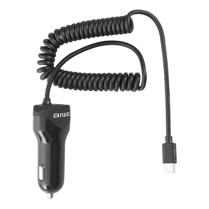 Cargador Aiwa Celular Auto Cable Tipo C + Usb 1