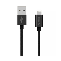 Cable Usb Lightning 1.5m Mfi Aiwa Negro