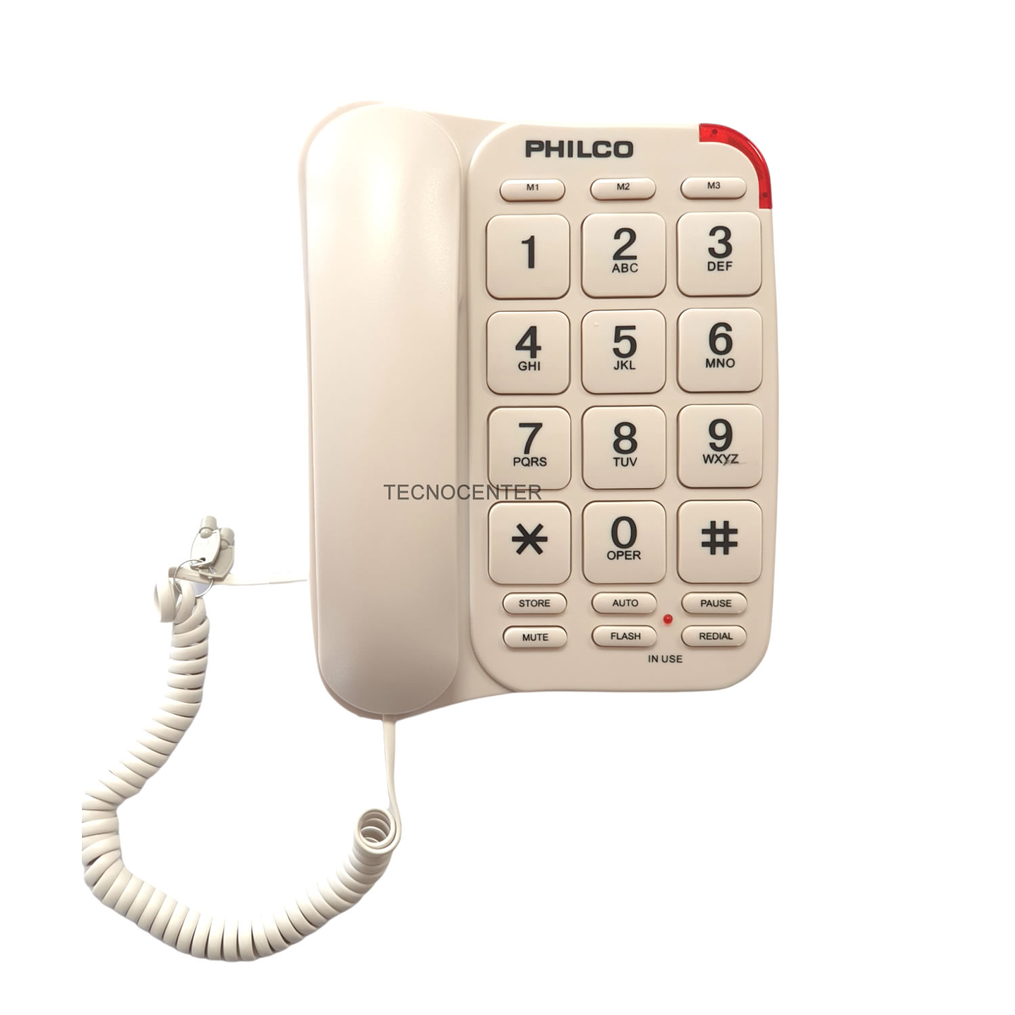 Telefono Fijo Philco Números Grandes Blanco 1