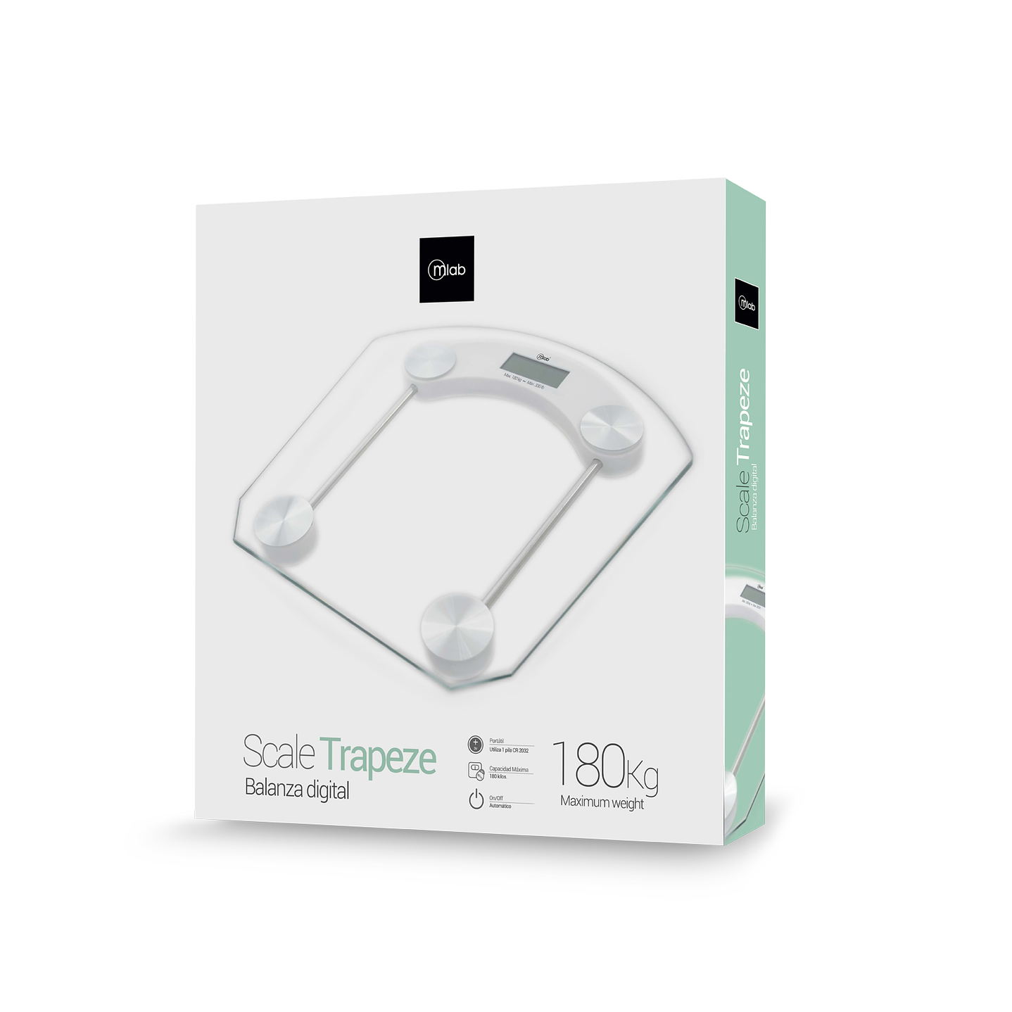 Balanza Pesa Digital Baño Cuadrada 180 Kg 3