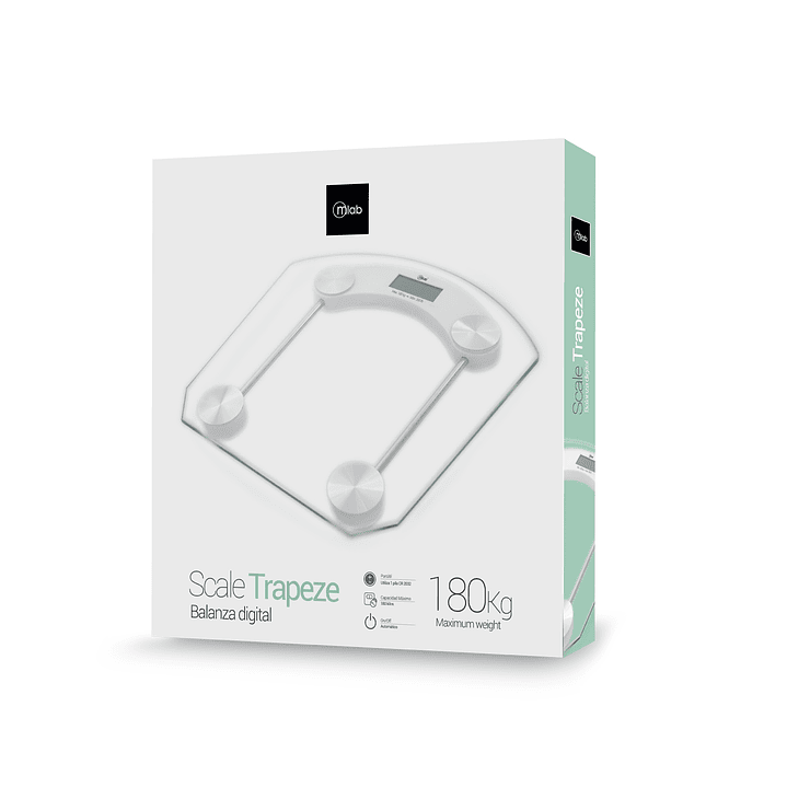 Balanza Pesa Digital Baño Cuadrada 180 Kg 3