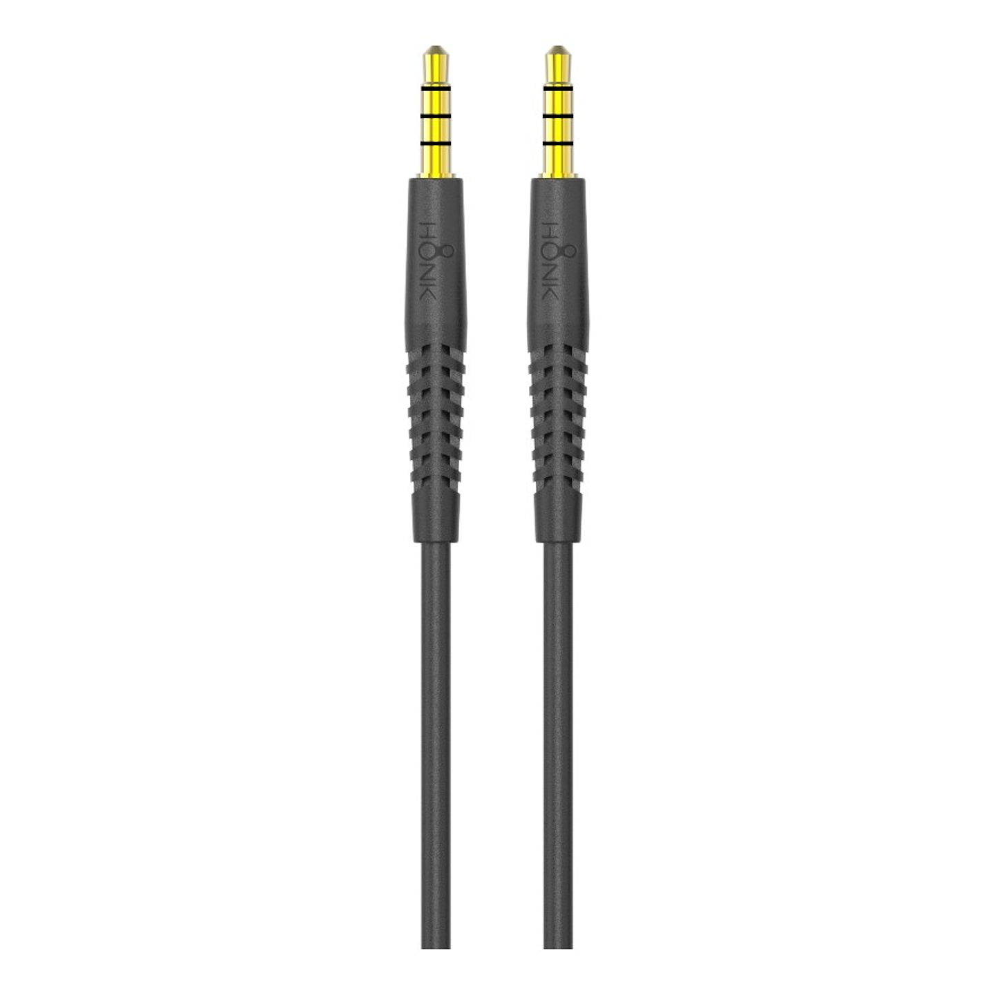 Cable Auxiliar 1.2mt Honk Jack 3.5 Plug Negro 4p 1