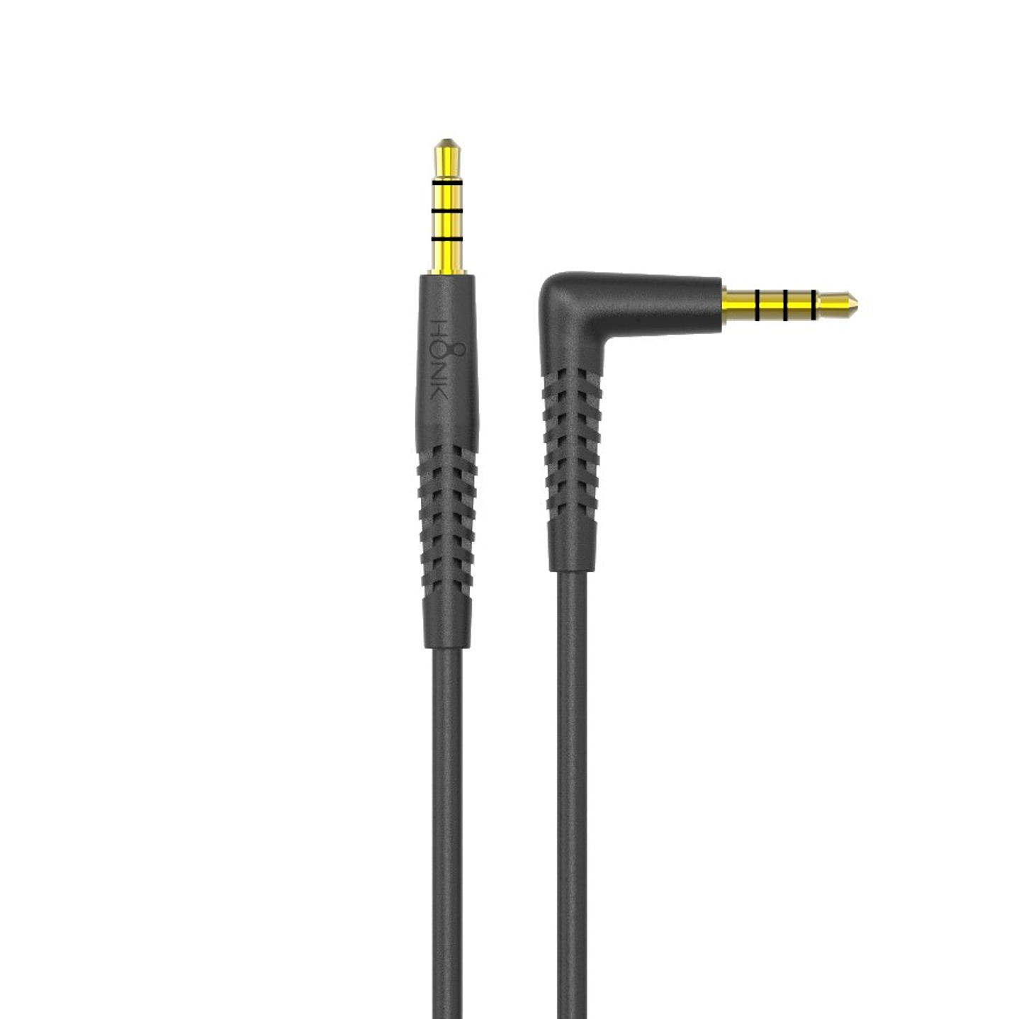 Cable Auxiliar 1.2mt L Honk Jack 3.5 Plug Negro 1