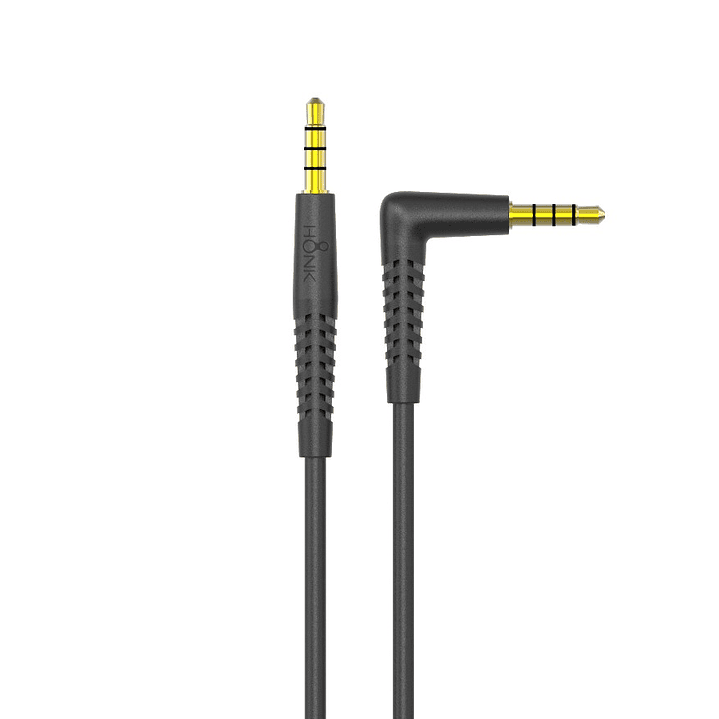 Cable Auxiliar 1.2mt L Honk Jack 3.5 Plug Negro 1