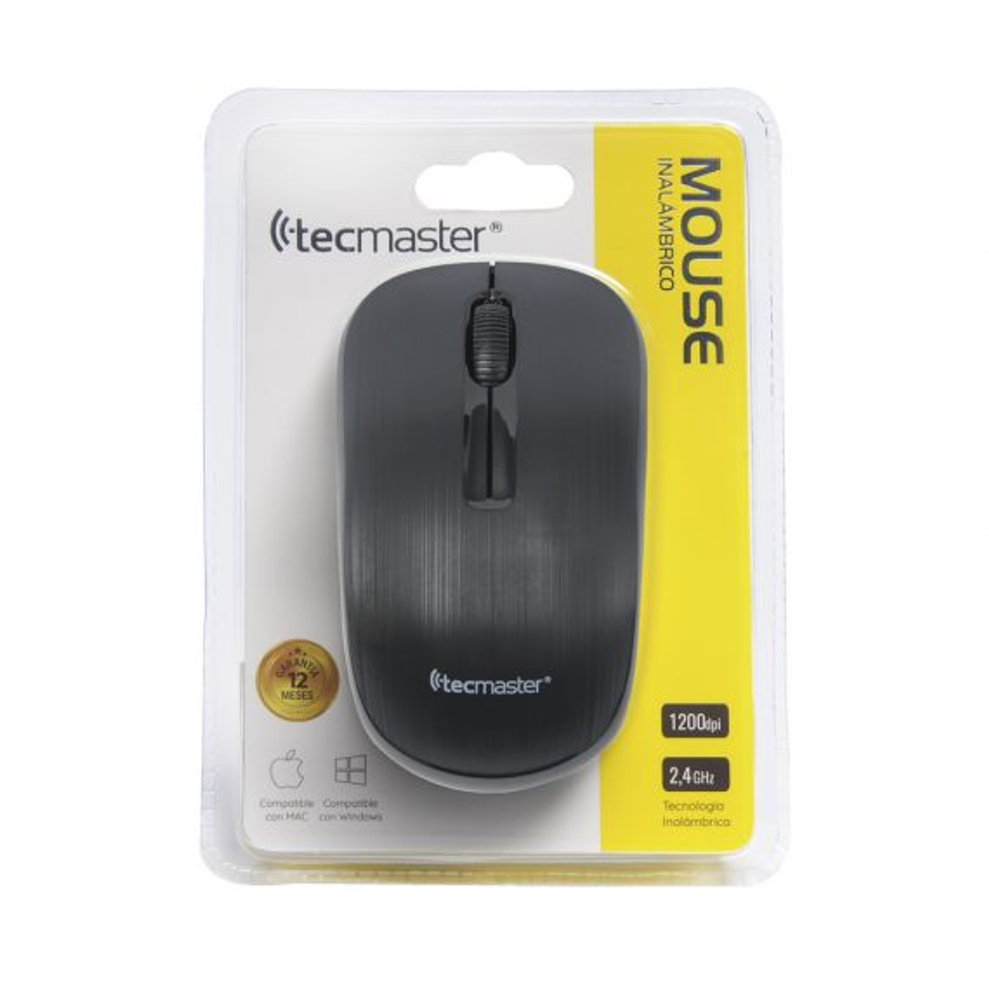 Mouse Inalambrico Tecmaster Negro 3