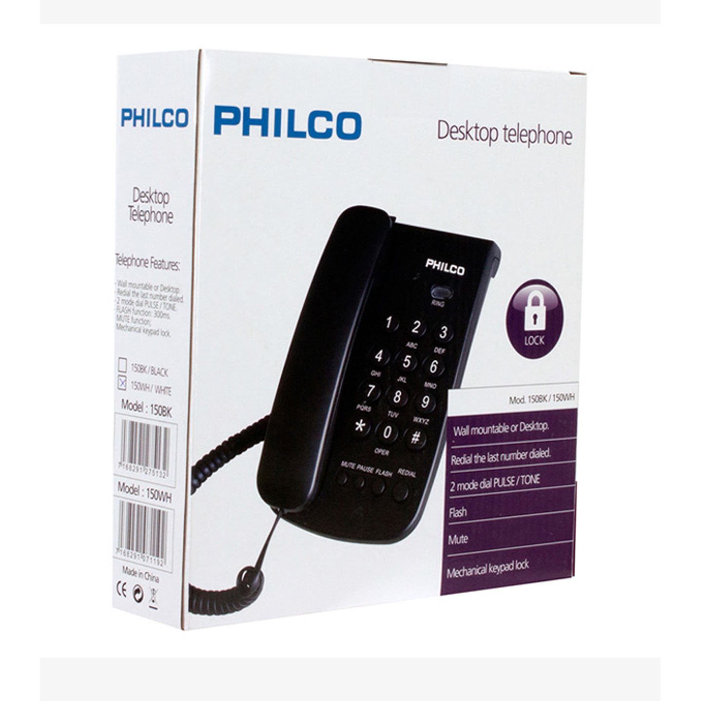 Telefono De Sobremesa Philco 150bk Negro 4
