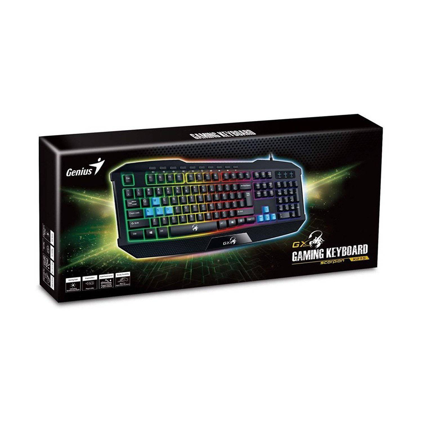 Teclado Gamer Genius Scorpion K215 Usb 3