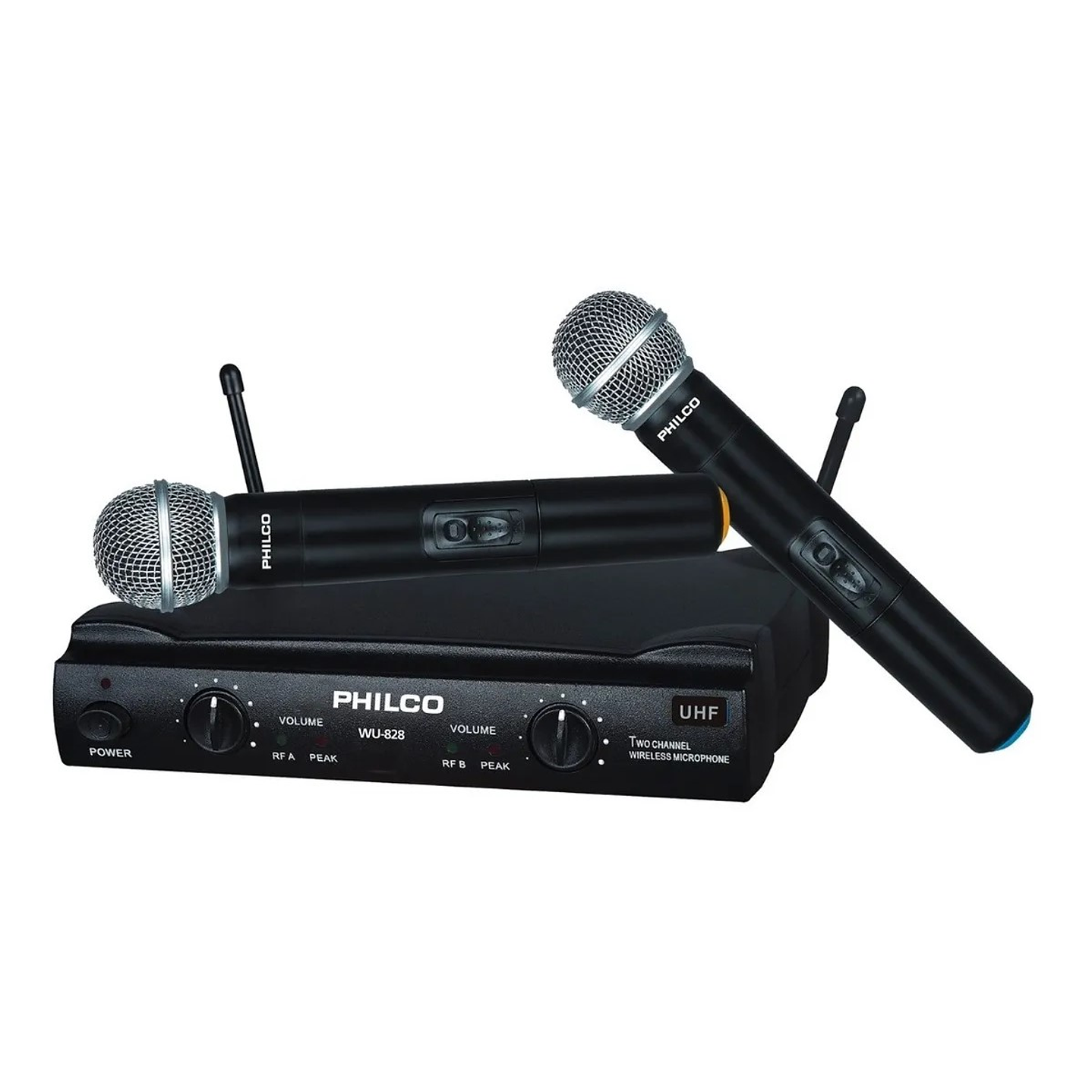 Pack 2 Micrófonos Inalambricos Uhf Philco WU-828 1