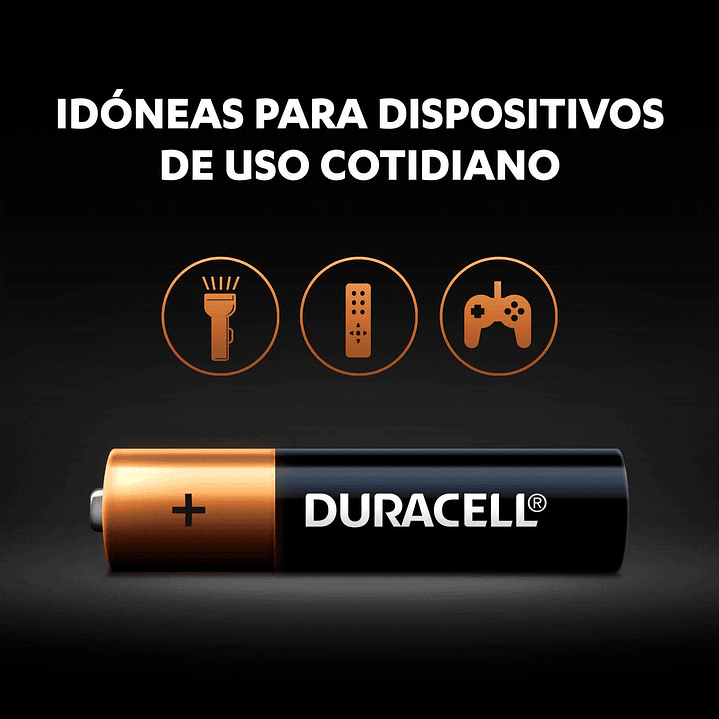Pack 8 Pilas Duracell AAA Alcalina 4