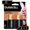 Pack 2 Pilas Duracell D Alcalina