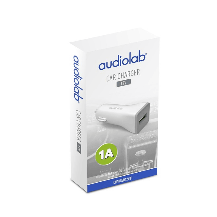 Cargador Celular Auto 12v/24v 1a Audiolab 2